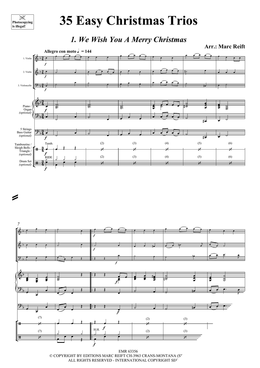 35 Easy Christmas Trios 35 Easy Christmas Trios Cello scores gallery preview page 3