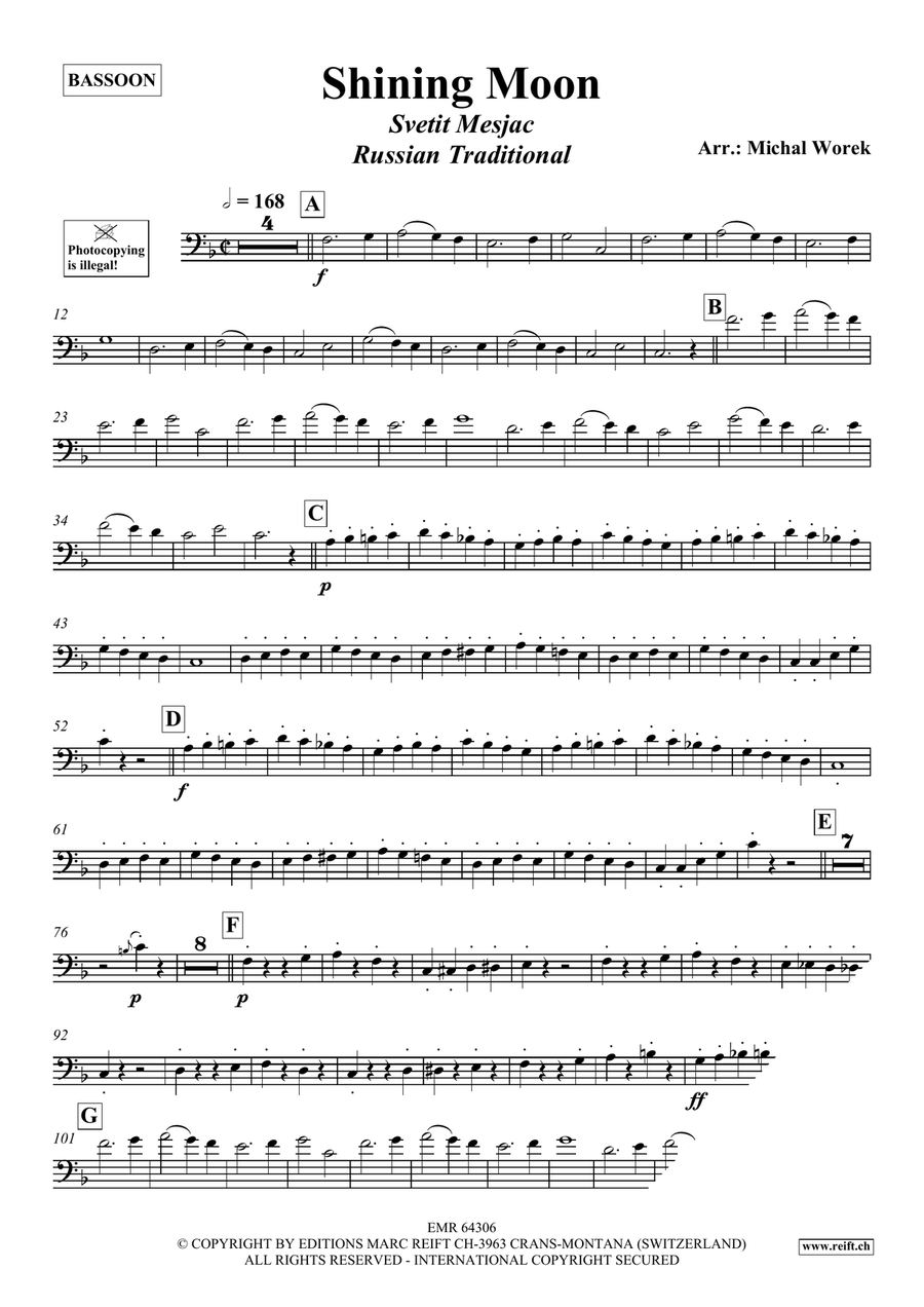 Shining Moon Shining Moon Bassoon Solo scores gallery preview page 3