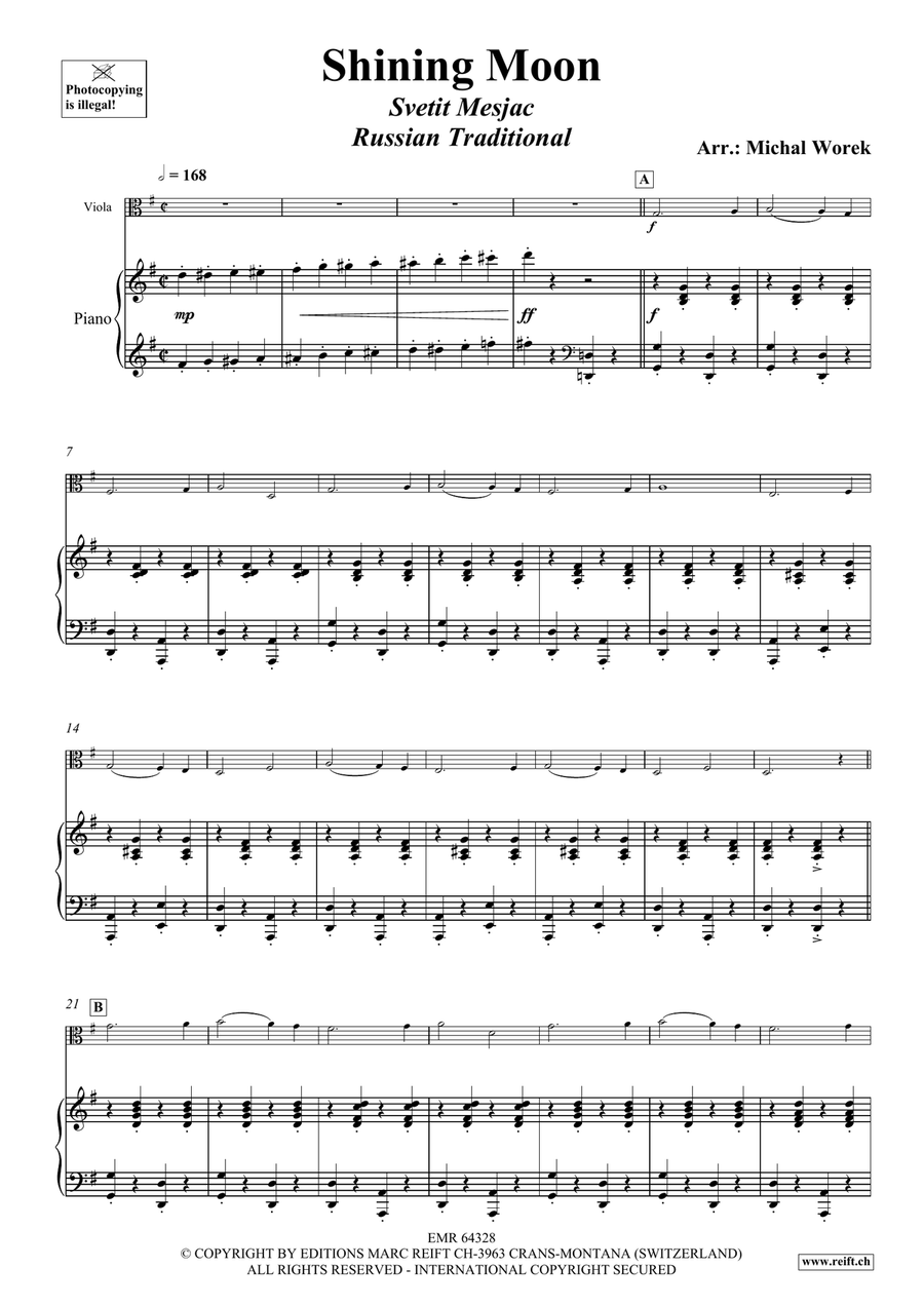 Shining Moon Shining Moon Piano Accompaniment scores gallery preview page 4