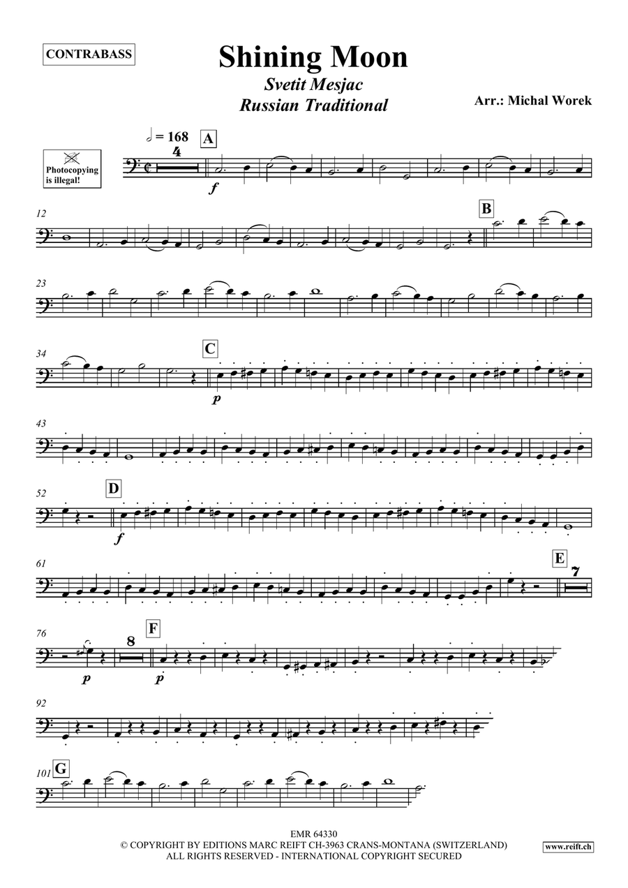 Shining Moon Shining Moon Double Bass scores gallery preview page 3