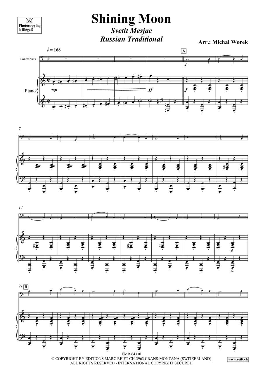 Shining Moon Shining Moon Double Bass scores gallery preview page 4