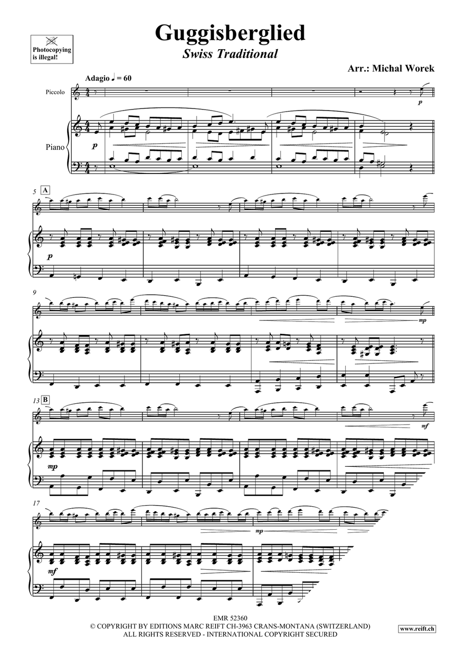 Guggisberglied Guggisberglied Piccolo scores gallery preview page 3