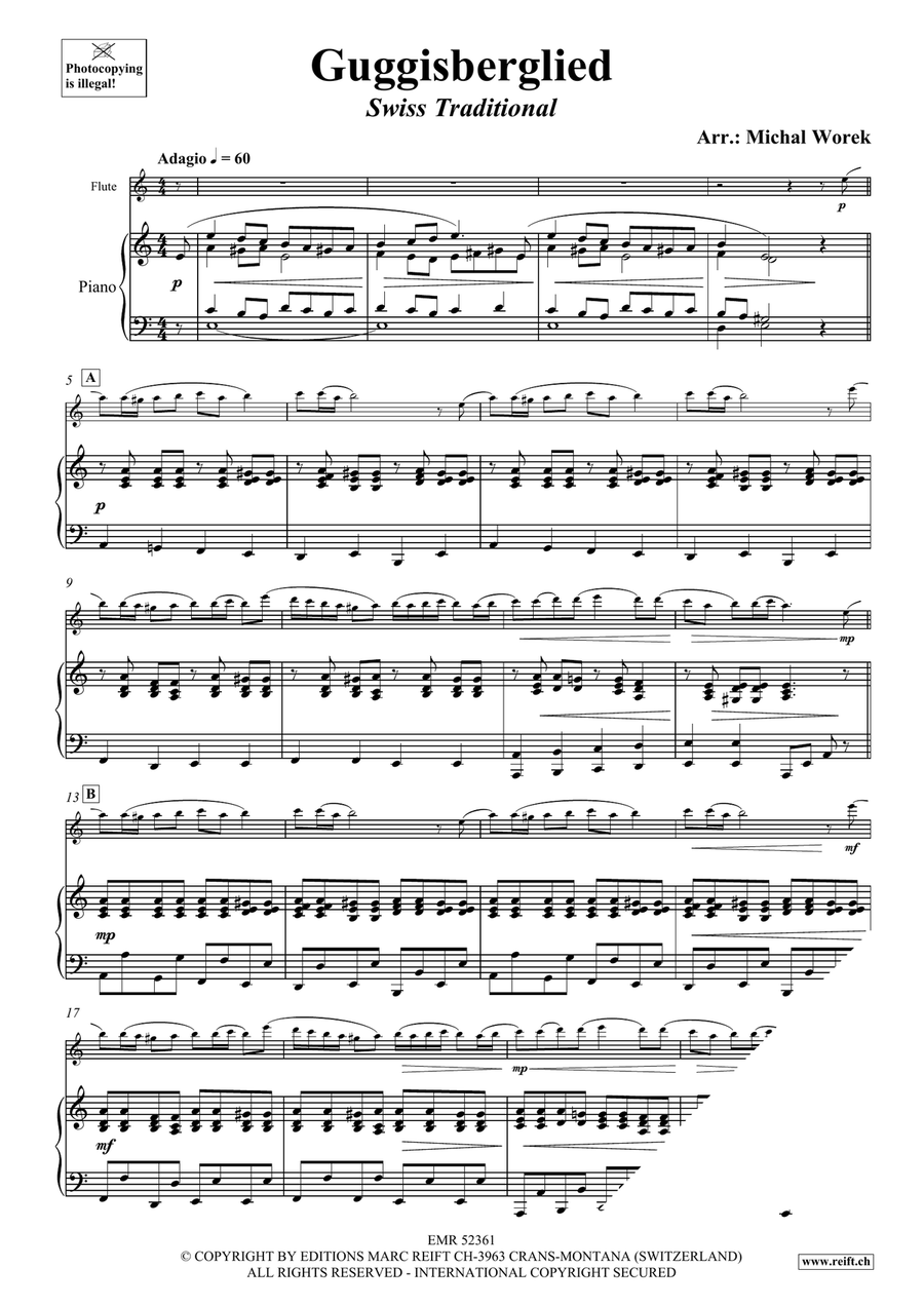 Guggisberglied Guggisberglied Flute Solo scores gallery preview page 3