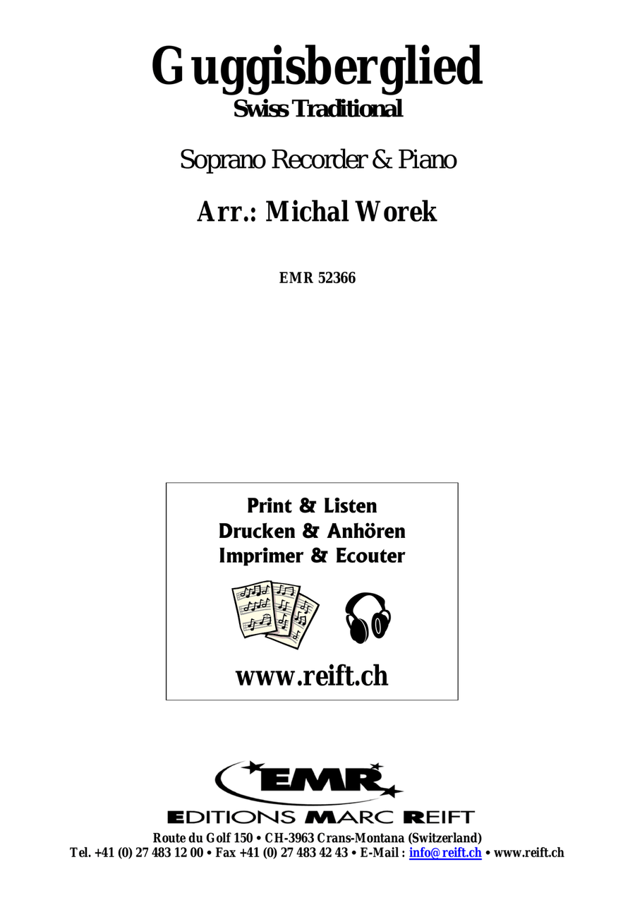 Guggisberglied Guggisberglied Soprano Recorder scores gallery preview page 2