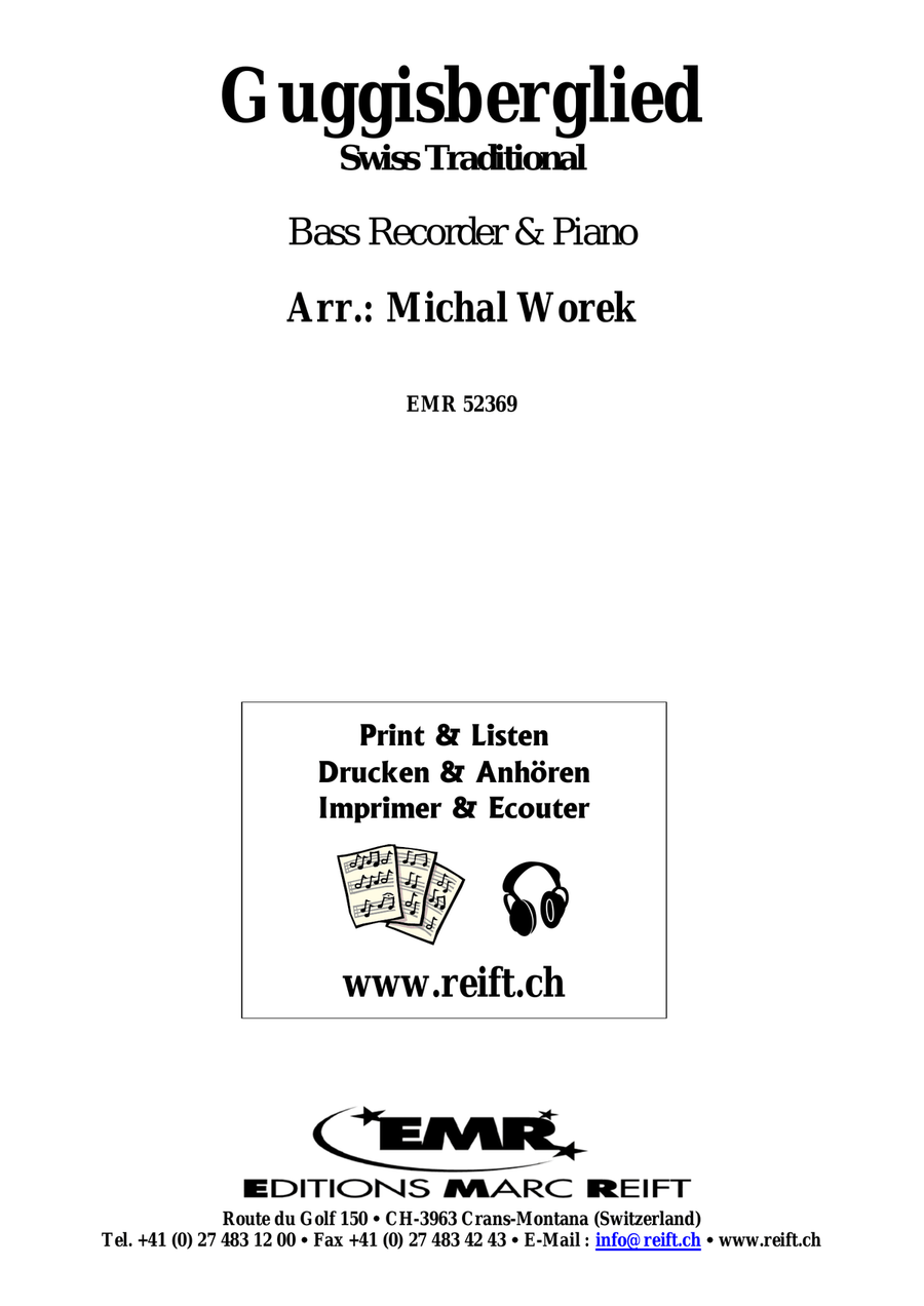 Guggisberglied Guggisberglied Bass Recorder scores gallery preview page 2