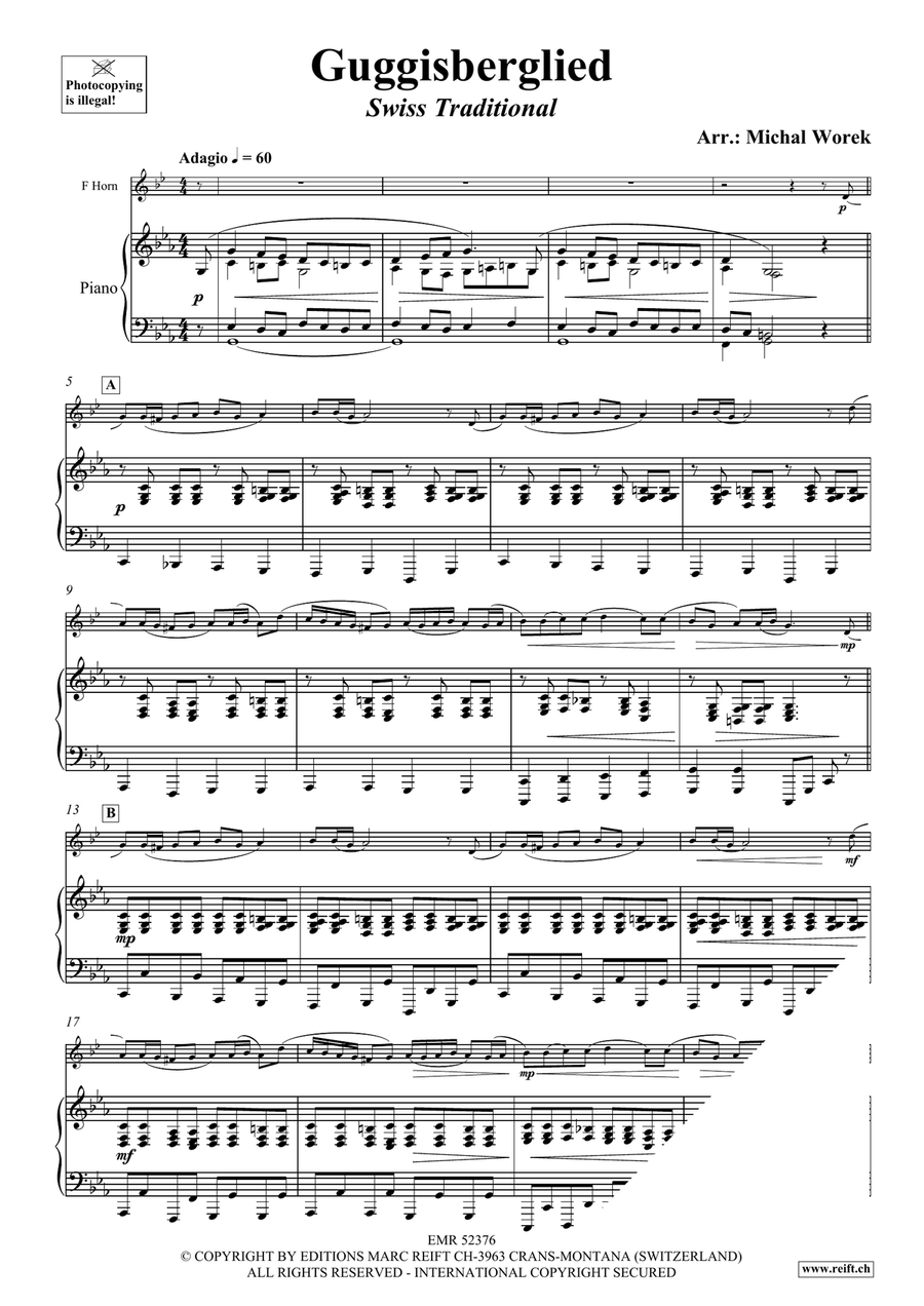 Guggisberglied Guggisberglied Horn scores gallery preview page 3