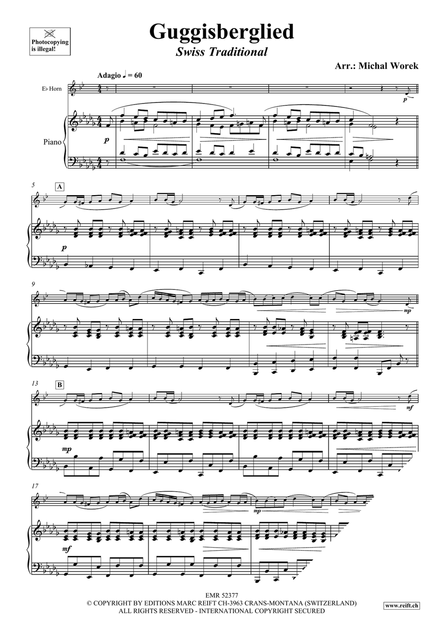 Guggisberglied Guggisberglied Horn scores gallery preview page 3