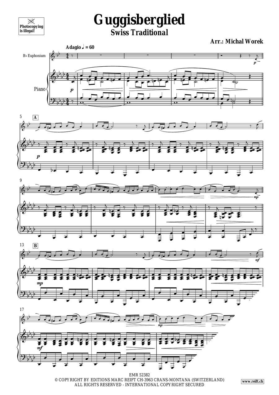 Guggisberglied Guggisberglied Euphonium scores gallery preview page 3
