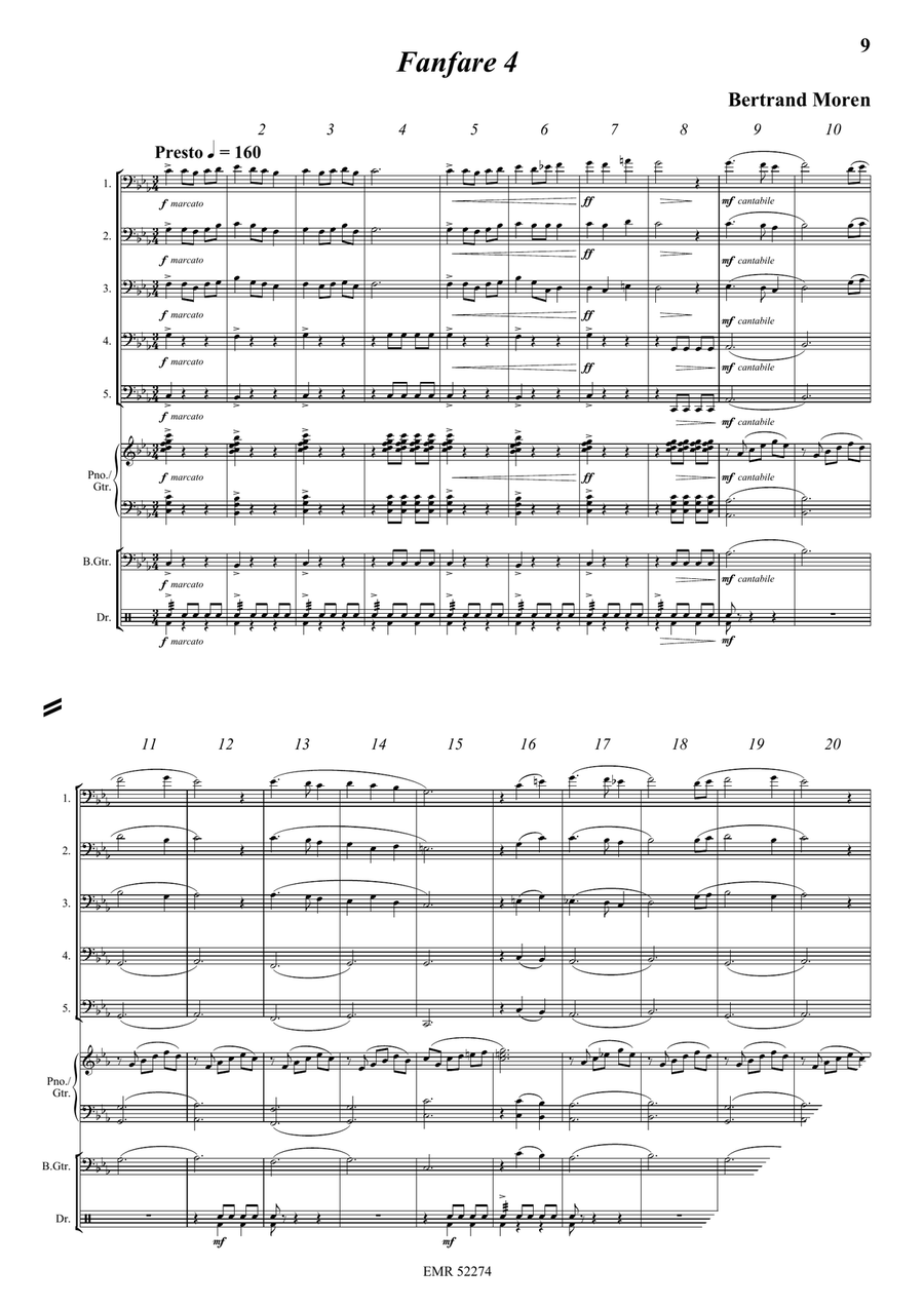 5 Fanfares 5 Fanfares Trombone scores gallery preview page 7