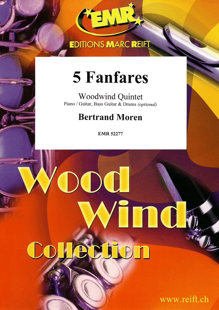 5 Fanfares 5 Fanfares Woodwind Quintet scores gallery preview page 1