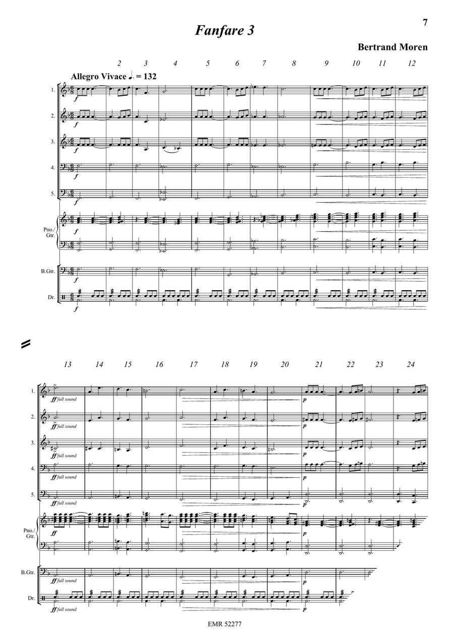5 Fanfares 5 Fanfares Woodwind Quintet scores gallery preview page 6