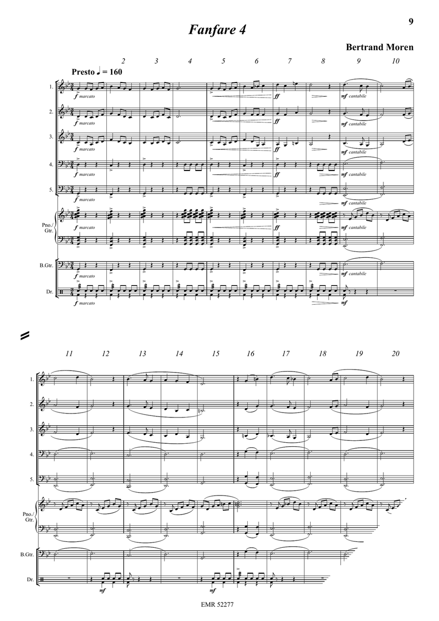5 Fanfares 5 Fanfares Woodwind Quintet scores gallery preview page 7