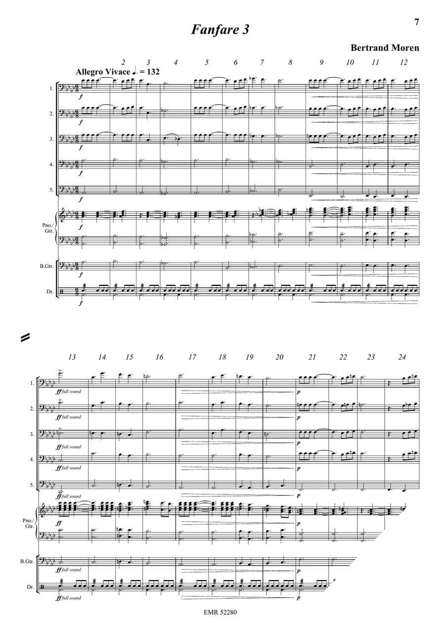 5 Fanfares 5 Fanfares Bassoon scores gallery preview page 6