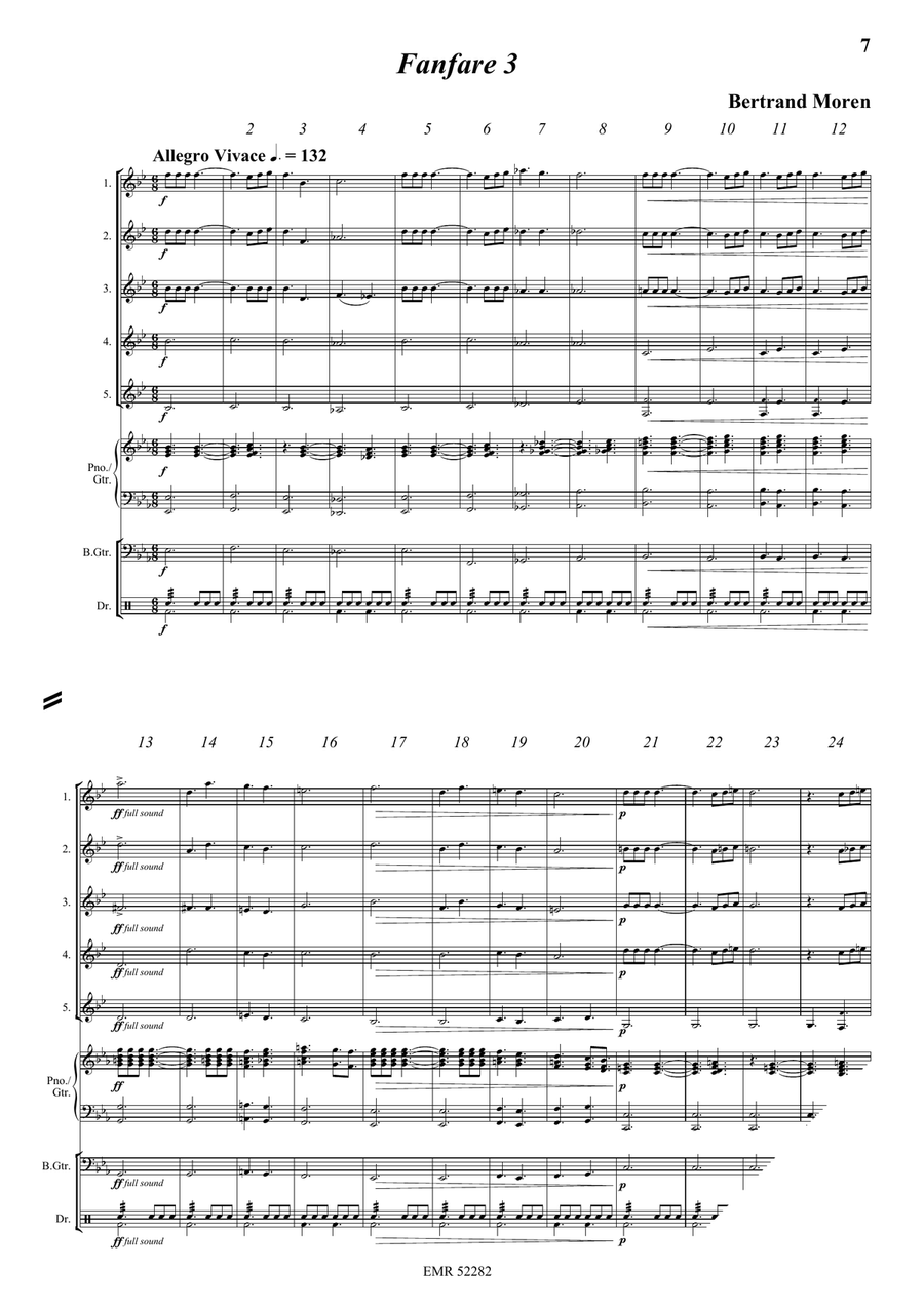 5 Fanfares 5 Fanfares Horn scores gallery preview page 6