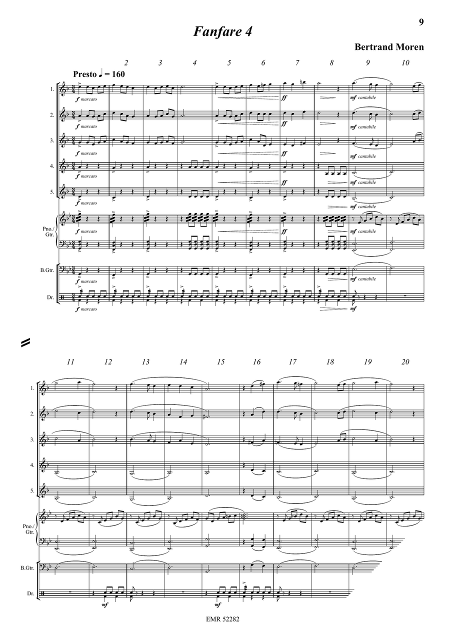 5 Fanfares 5 Fanfares Horn scores gallery preview page 7