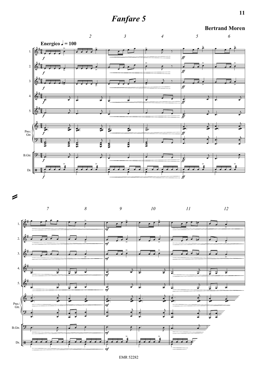 5 Fanfares 5 Fanfares Horn scores gallery preview page 8