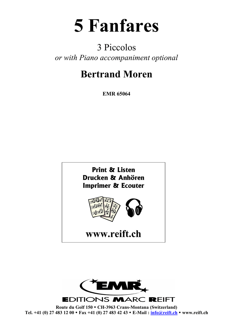 5 Fanfares 5 Fanfares Piccolo scores gallery preview page 2