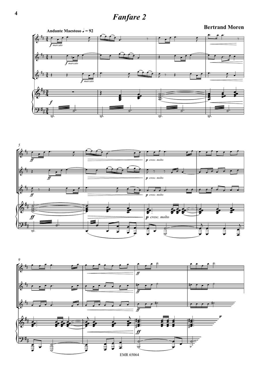 5 Fanfares 5 Fanfares Piccolo scores gallery preview page 4