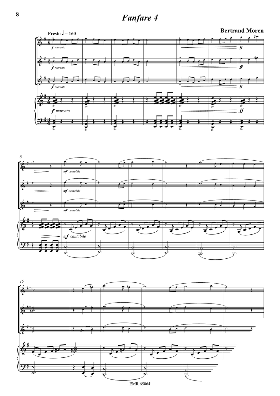 5 Fanfares 5 Fanfares Piccolo scores gallery preview page 6