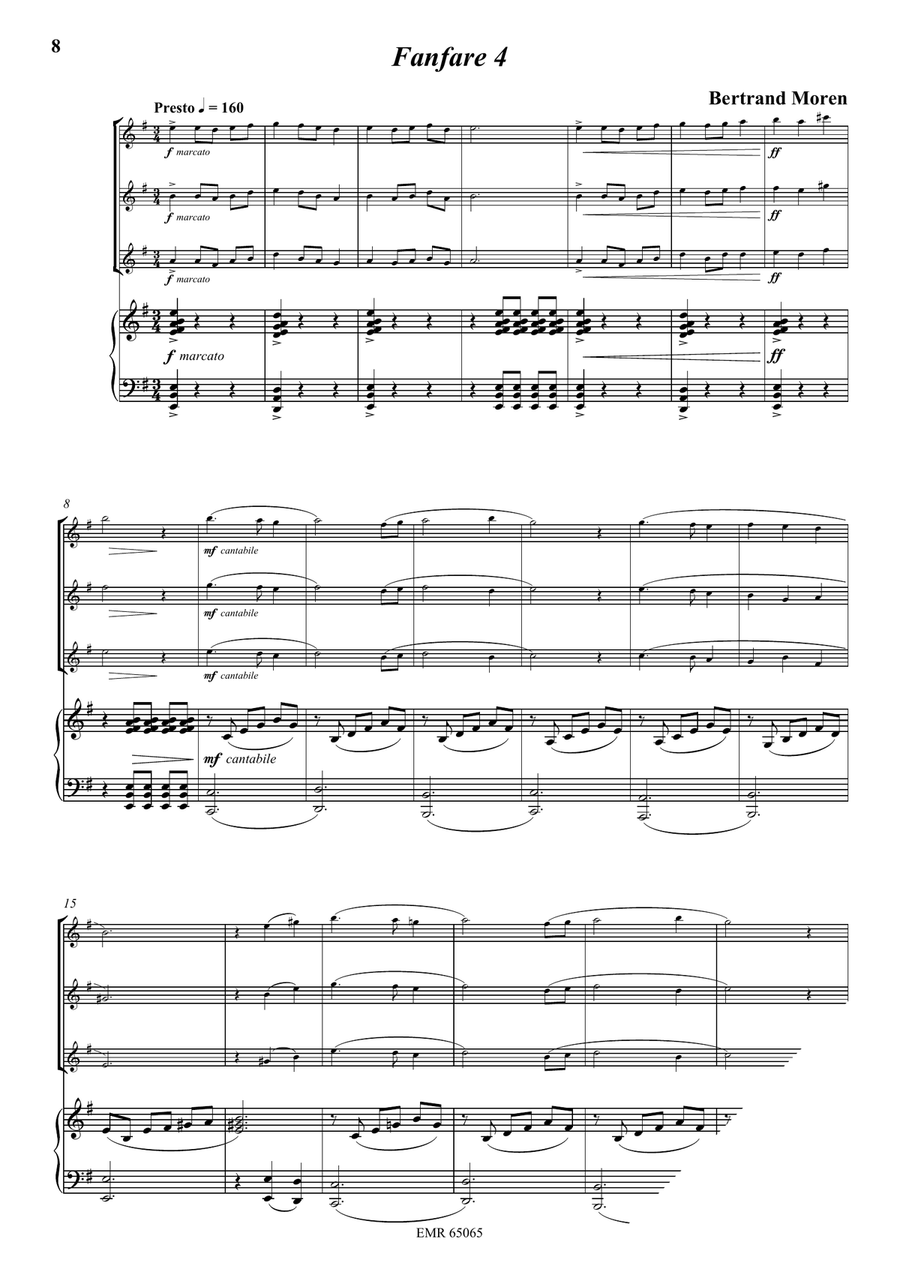 5 Fanfares 5 Fanfares Flute scores gallery preview page 6