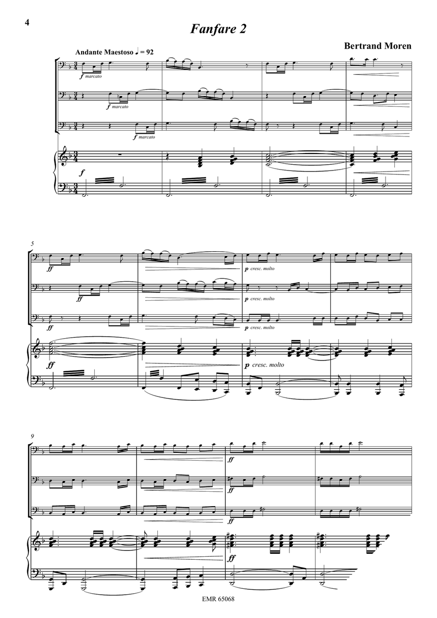 5 Fanfares 5 Fanfares Bassoon scores gallery preview page 4