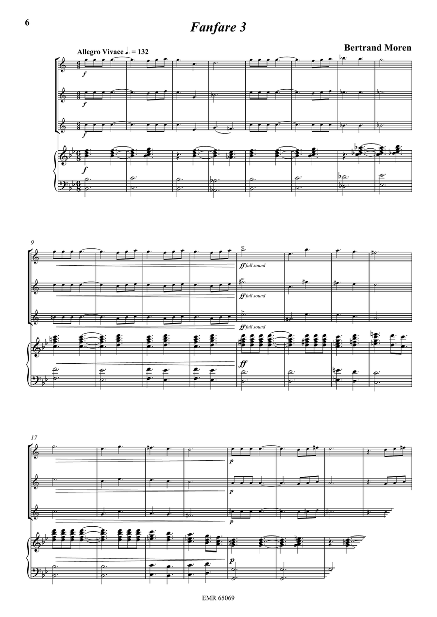5 Fanfares 5 Fanfares Soprano Saxophone scores gallery preview page 5
