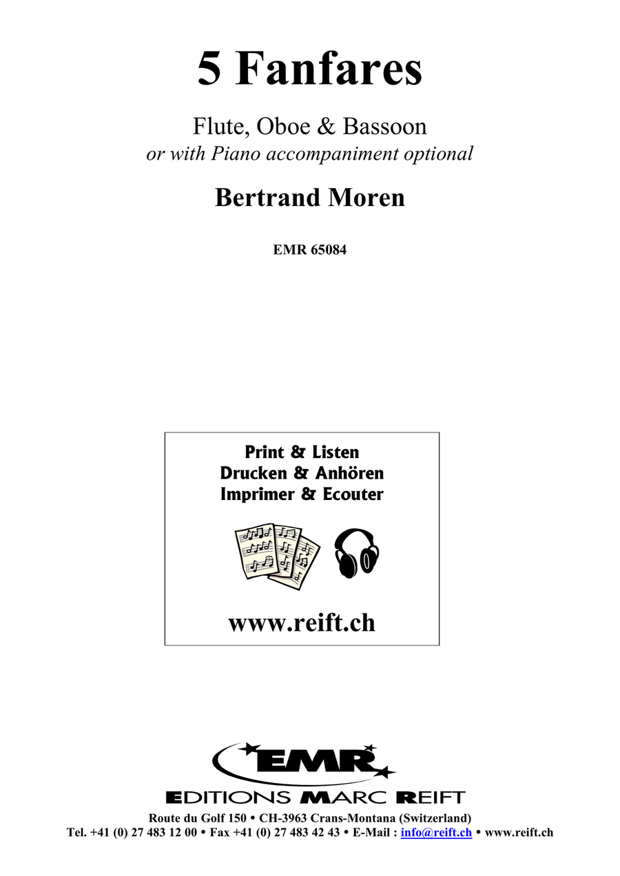 5 Fanfares Bassoon scores gallery preview page 2