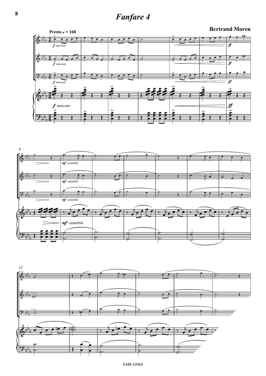 5 Fanfares Bassoon scores gallery preview page 6