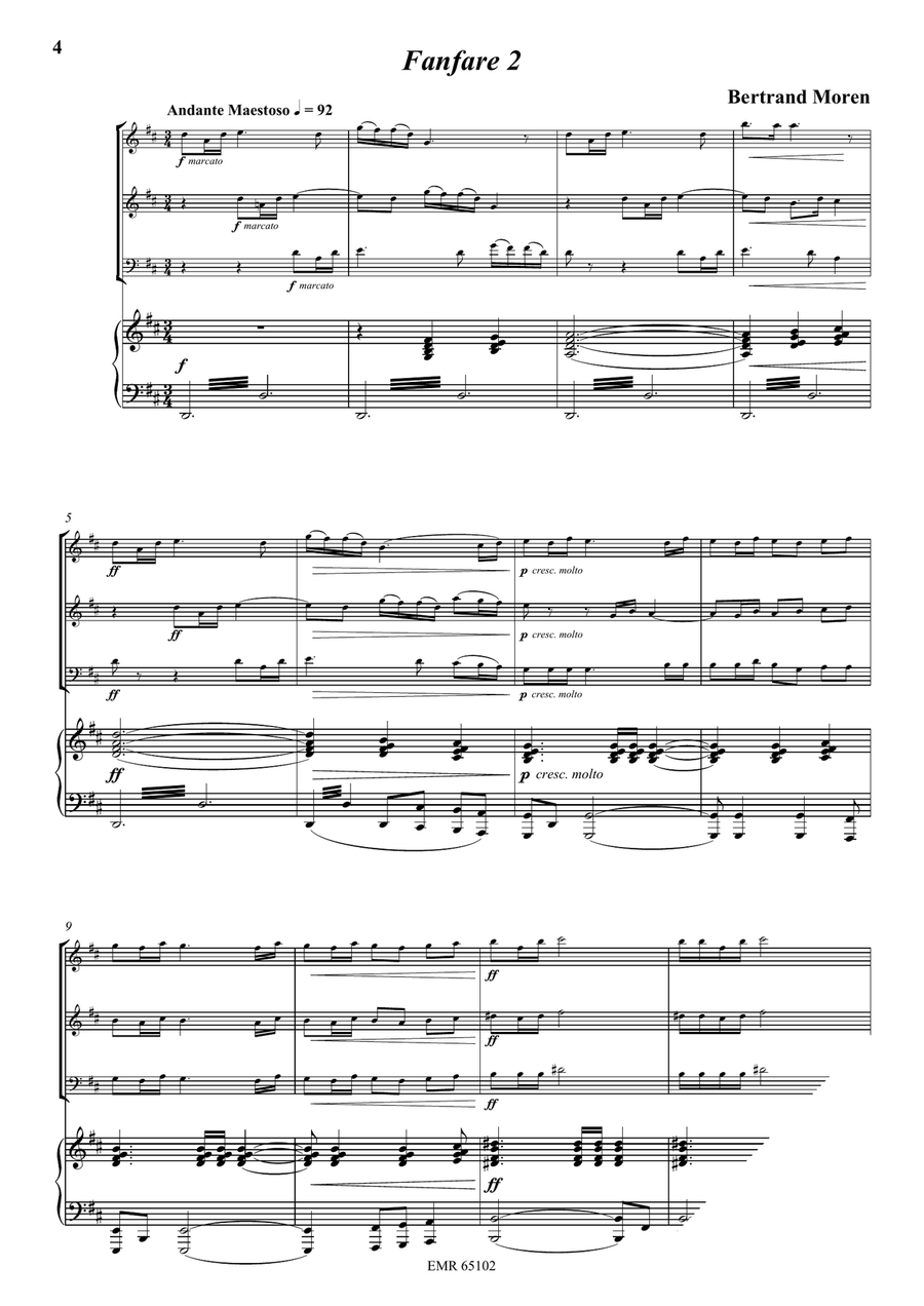 5 Fanfares 5 Fanfares Cello scores gallery preview page 4
