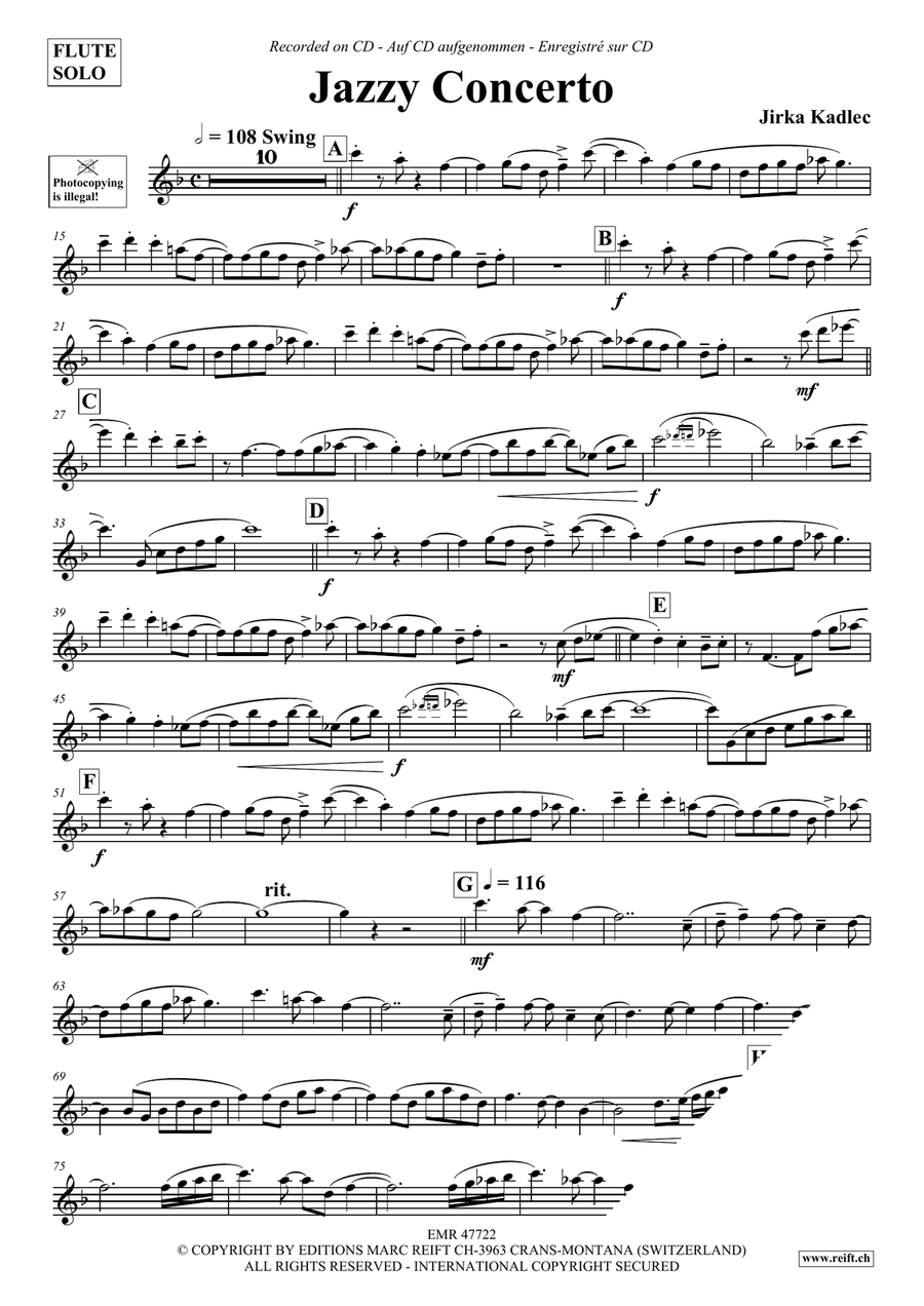 Jazzy Concerto Jazzy Concerto Flute Solo scores gallery preview page 4