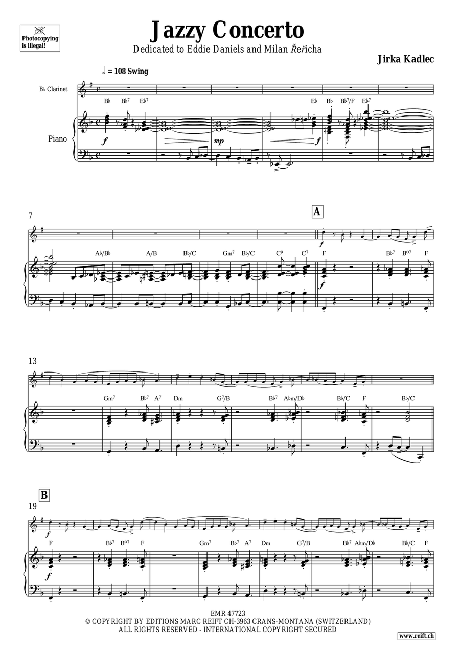 Jazzy Concerto Jazzy Concerto Clarinet Solo scores gallery preview page 5