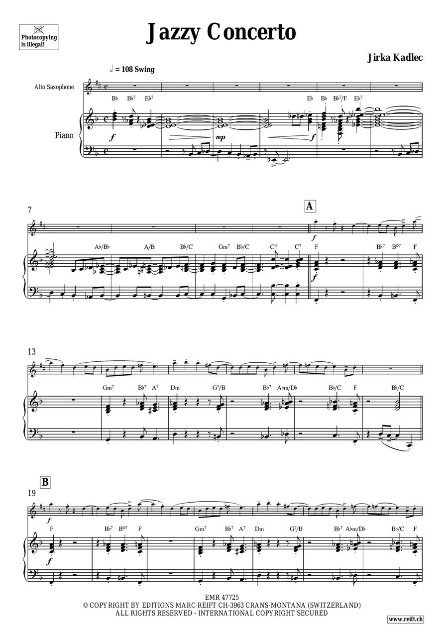 Jazzy Concerto Jazzy Concerto Alto Saxophone scores gallery preview page 5