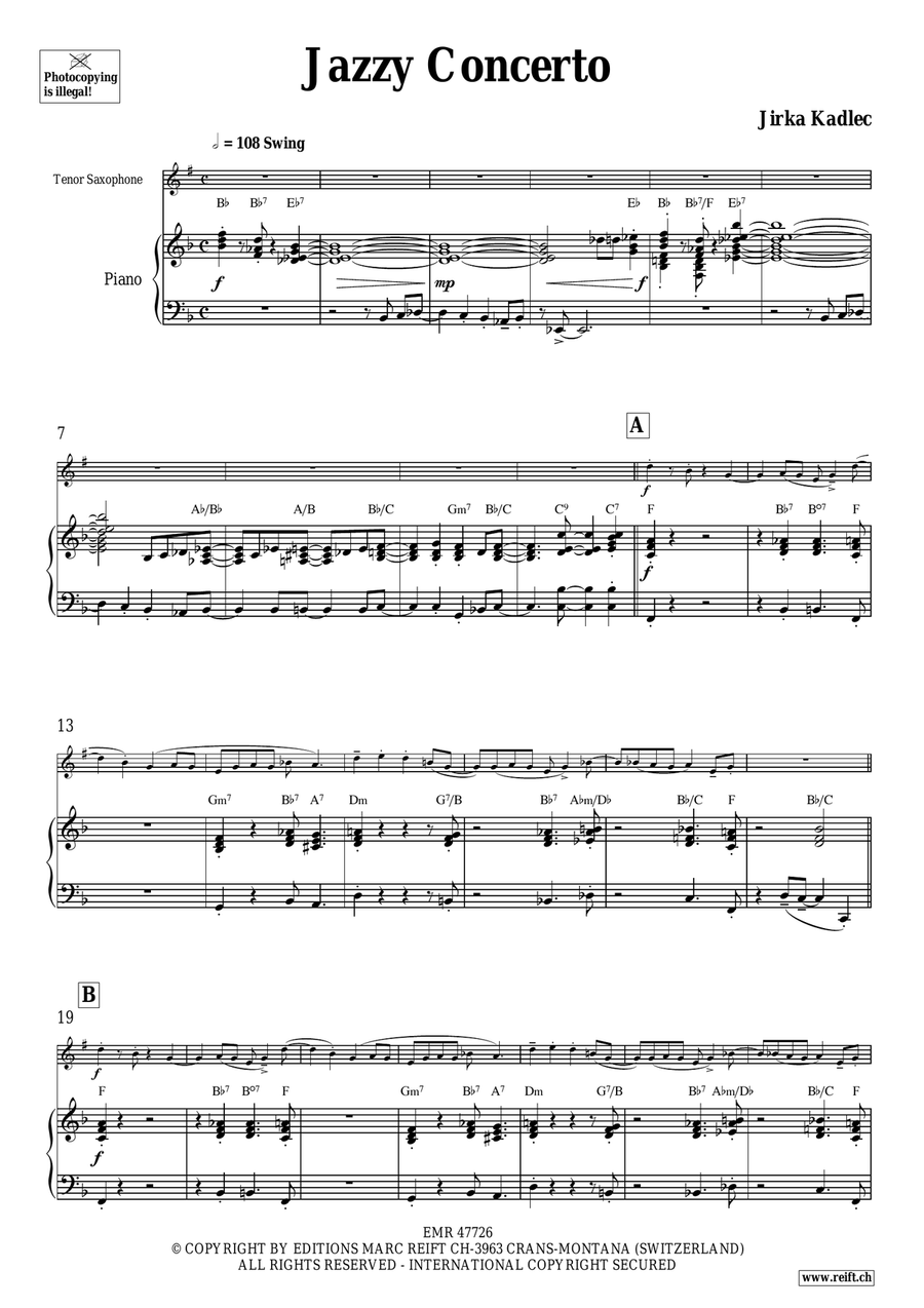 Jazzy Concerto Jazzy Concerto Tenor Saxophone scores gallery preview page 5