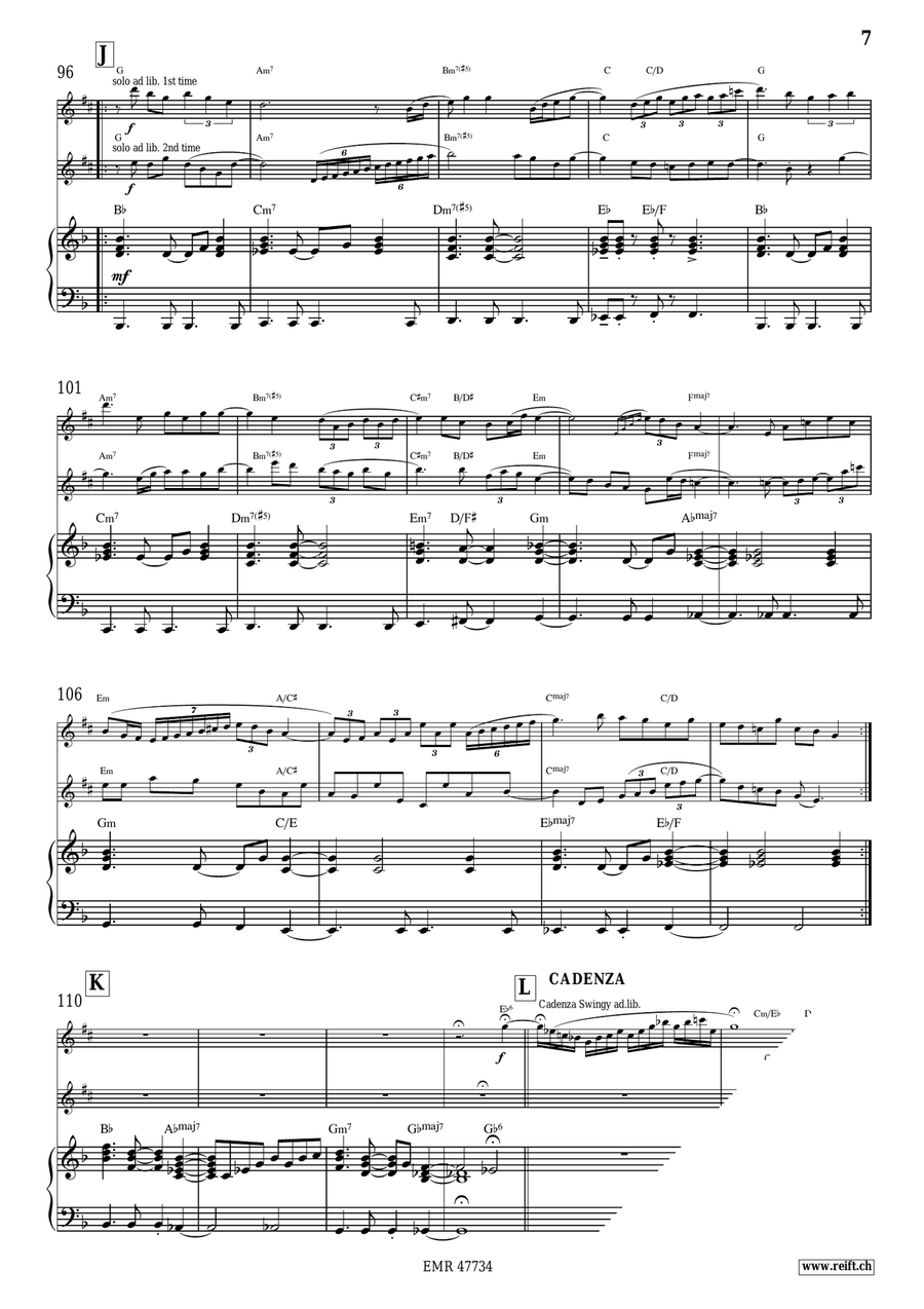 Jazzy Concerto Jazzy Concerto Alto Saxophone scores gallery preview page 8