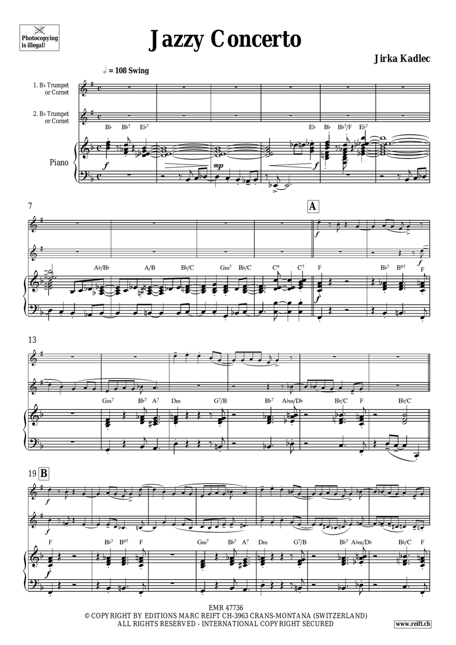 Jazzy Concerto Jazzy Concerto Trumpet Duet scores gallery preview page 4
