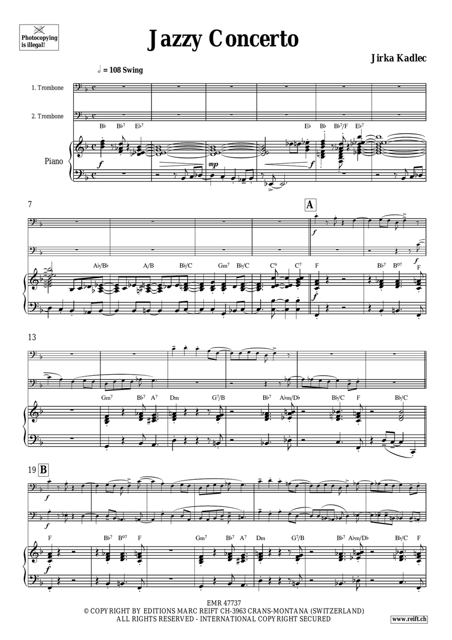 Jazzy Concerto Jazzy Concerto Trombone Duet scores gallery preview page 4