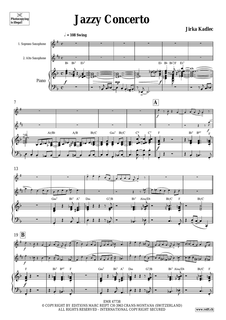 Jazzy Concerto Jazzy Concerto Soprano Saxophone scores gallery preview page 4
