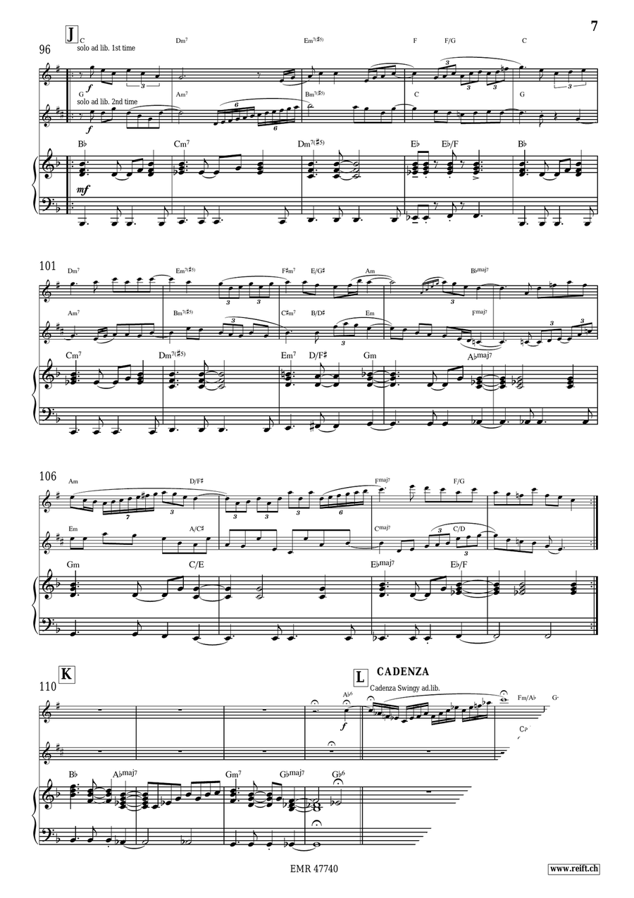 Jazzy Concerto Jazzy Concerto Tenor Saxophone scores gallery preview page 8