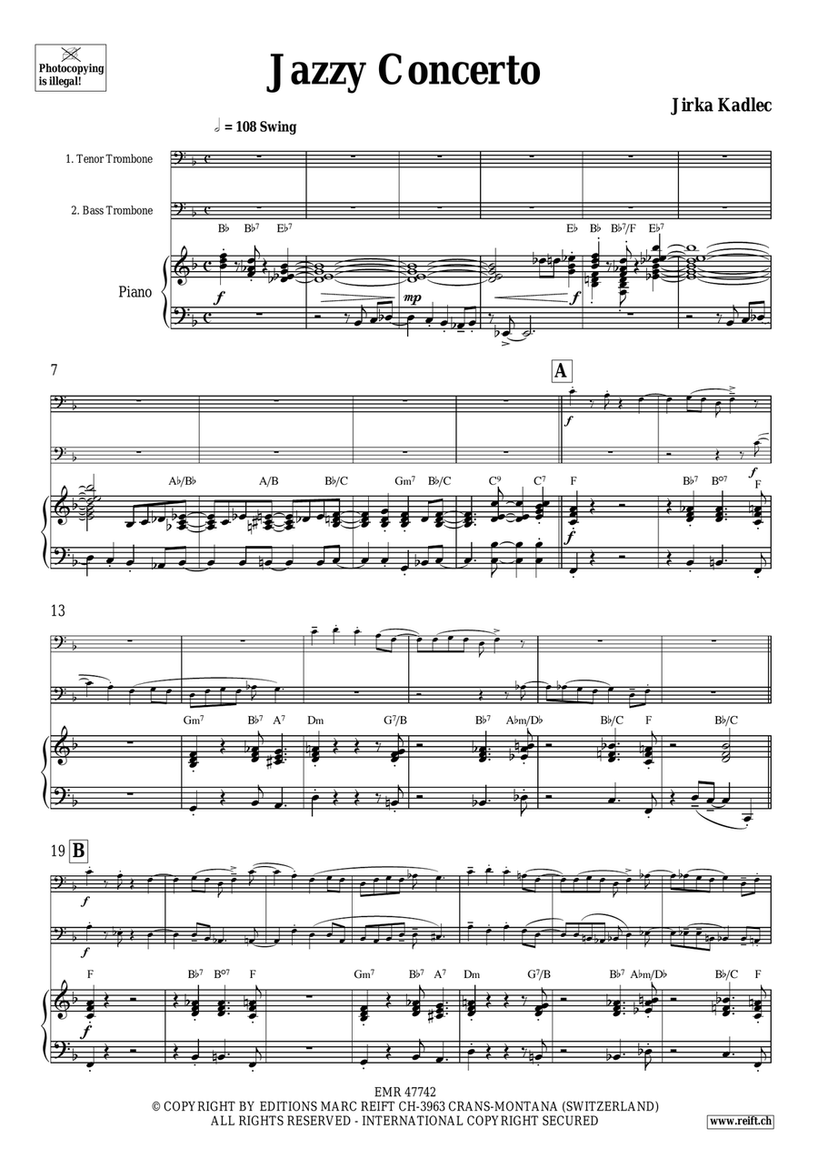 Jazzy Concerto Jazzy Concerto Trombone scores gallery preview page 4