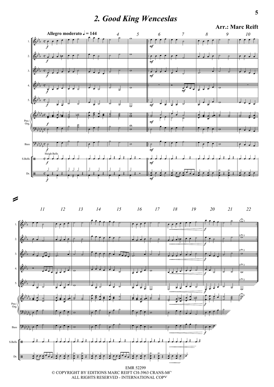 35 Easy Christmas Quintets Clarinet Quintet scores gallery preview page 4