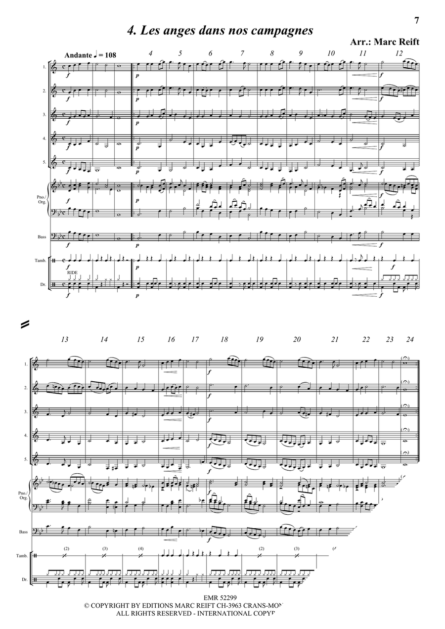 35 Easy Christmas Quintets Clarinet Quintet scores gallery preview page 6