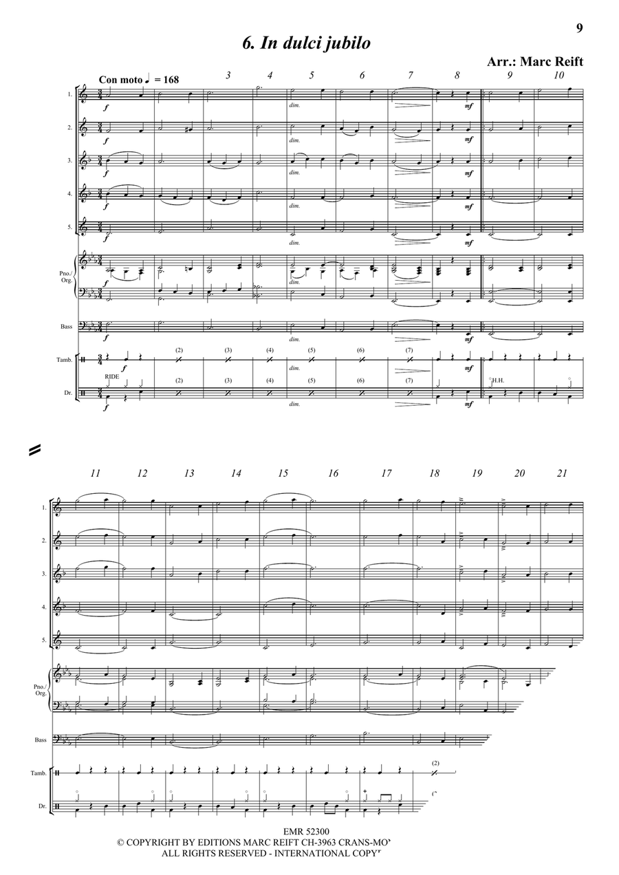 35 Easy Christmas Quintets Saxophone Quintet scores gallery preview page 8
