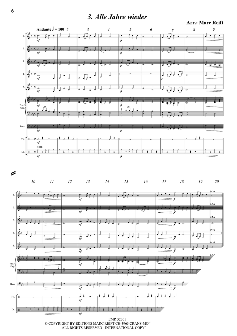 35 Easy Christmas Quintets Cornet scores gallery preview page 5