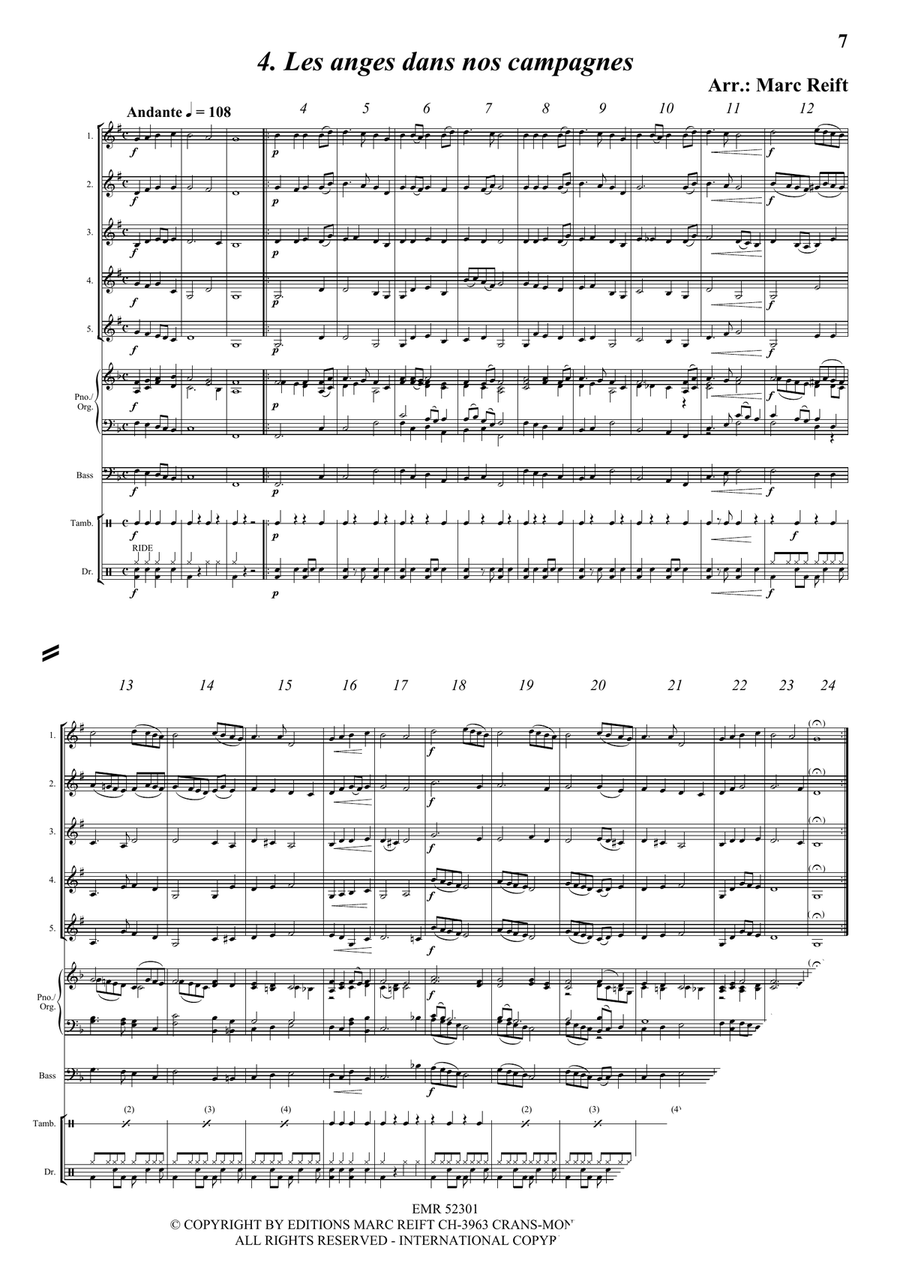 35 Easy Christmas Quintets Cornet scores gallery preview page 6
