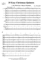 35 Easy Christmas Quintets Trombone scores gallery preview page 3