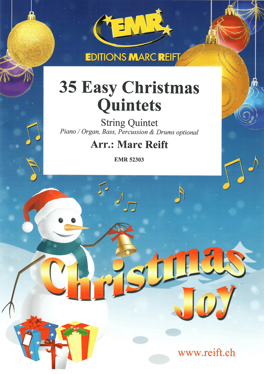 35 Easy Christmas Quintets String Quintet scores gallery preview page 1