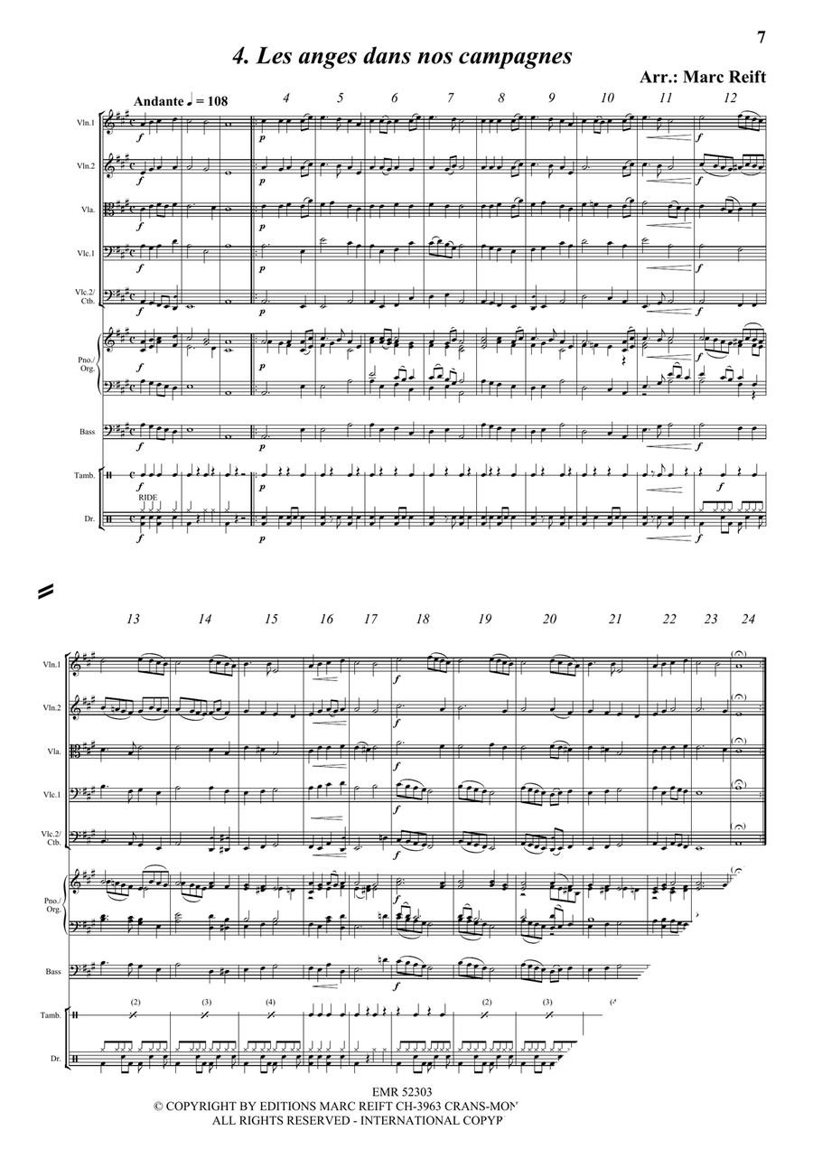 35 Easy Christmas Quintets String Quintet scores gallery preview page 6