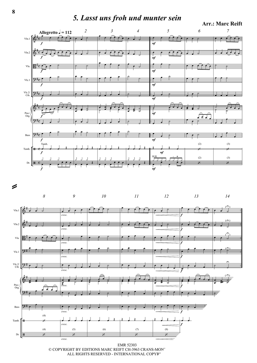 35 Easy Christmas Quintets String Quintet scores gallery preview page 7