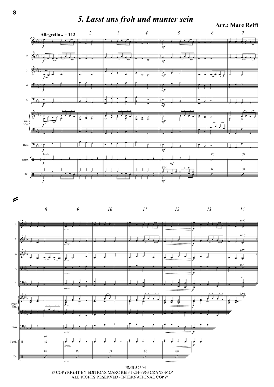35 Easy Christmas Quintets Brass Quintet scores gallery preview page 7