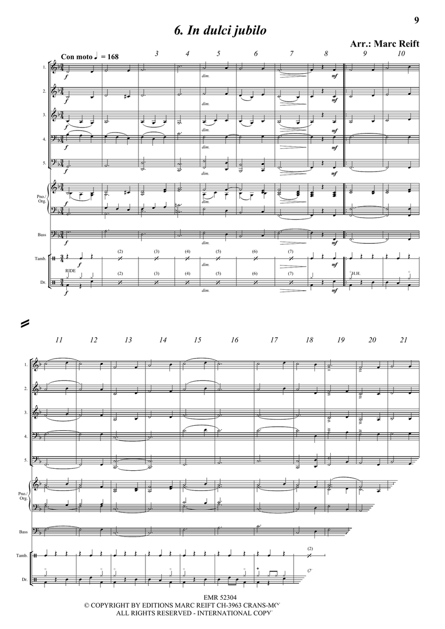 35 Easy Christmas Quintets Brass Quintet scores gallery preview page 8